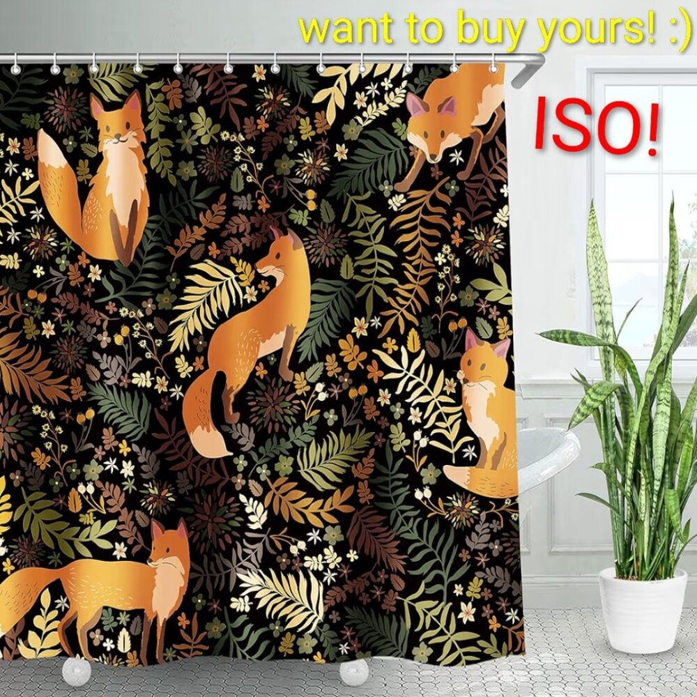 ISO this fox shower curtain